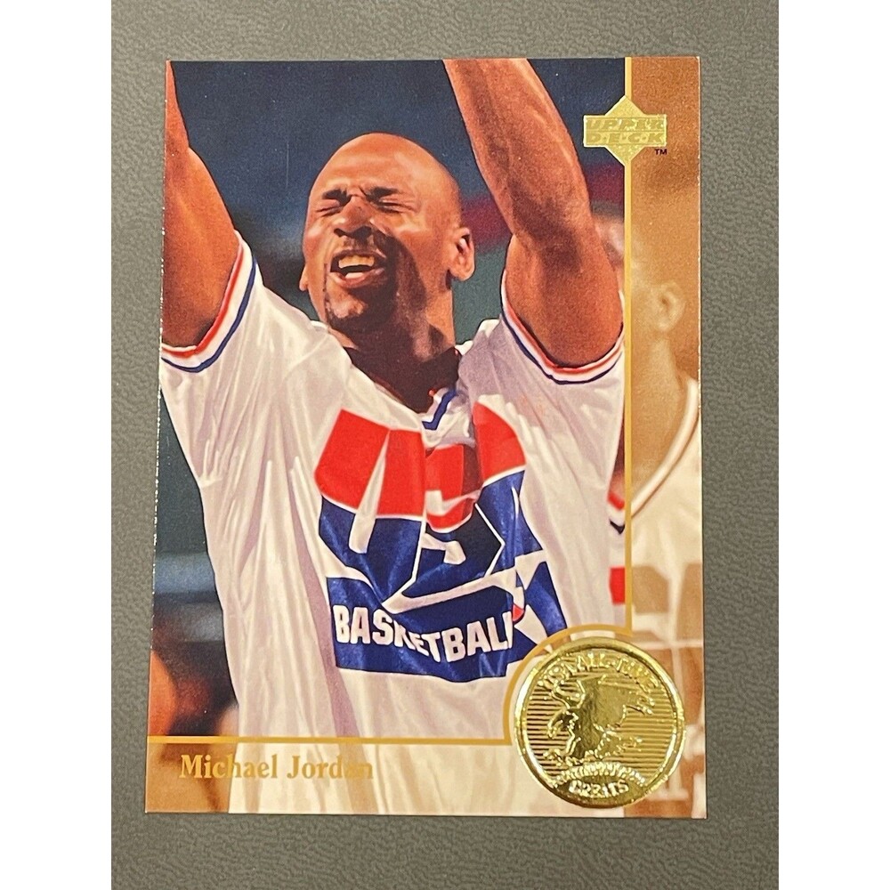 1994 Upper Deck USA Basketball Michael Jordan #85 Gold Medal